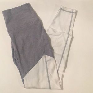 Gray and White leggings